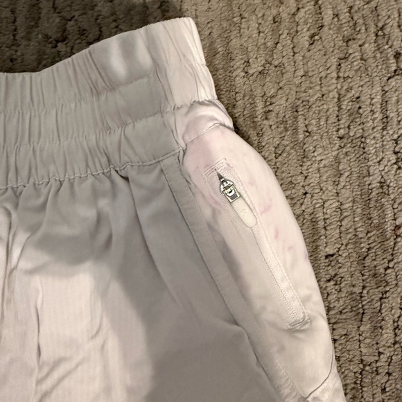 Lululemon Athletica White Athletic Shorts(has stain shown in pics) - Picture 2 of 5